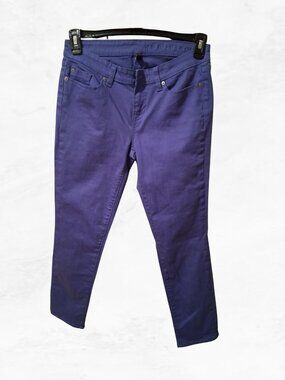 Gap Women’s Size 4 Purple Blue Premium Skinny Ankle Jeans